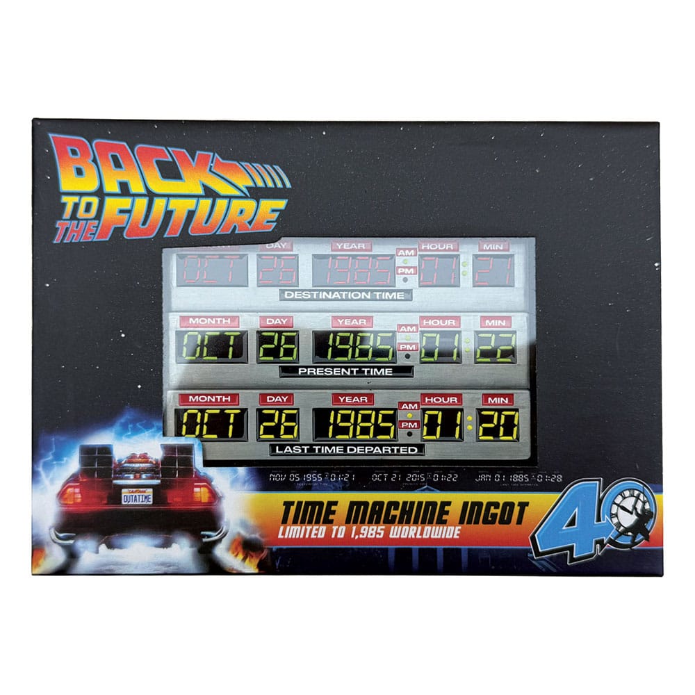 Zurück in die Zukunft Metallbarren 40th Anniversary Time Circuits Limited Edition - Smalltinytoystore