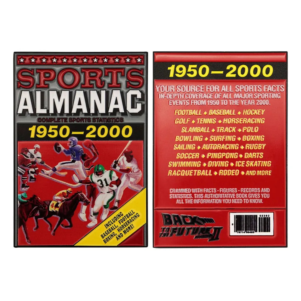 Zurück in die Zukunft Metallbarren Sport Almanac Limited Edition - Smalltinytoystore