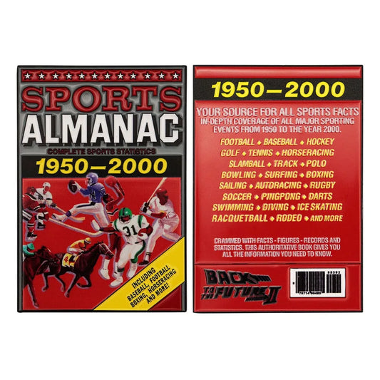 Zurück in die Zukunft Metallbarren Sport Almanac Limited Edition - Smalltinytoystore