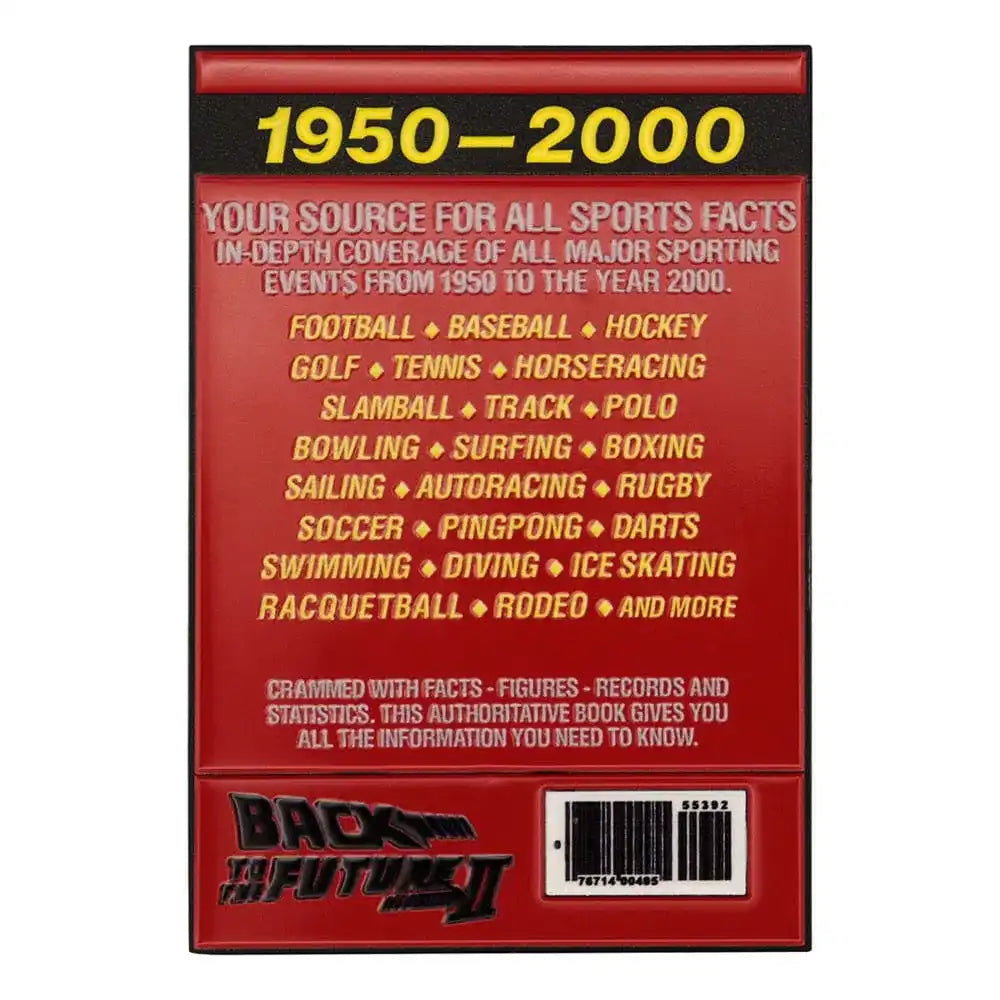 Zurück in die Zukunft Metallbarren Sport Almanac Limited Edition - Smalltinytoystore