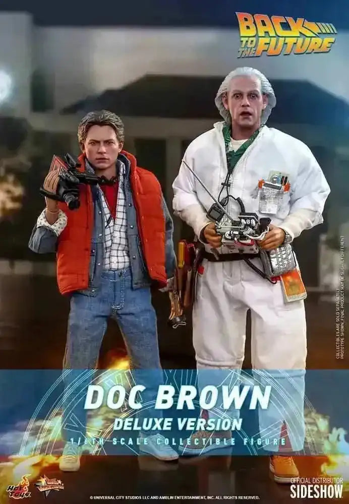 Zurück in die Zukunft Movie Masterpiece 1/6 Doc Brown (Deluxe Version) 30 cm HOT TOYS - Smalltinytoystore