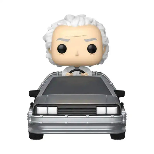 Zurück in die Zukunft POP! Rides Deluxe Vinyl Figur Doc w/Time Machine 9 cm - Smalltinytoystore
