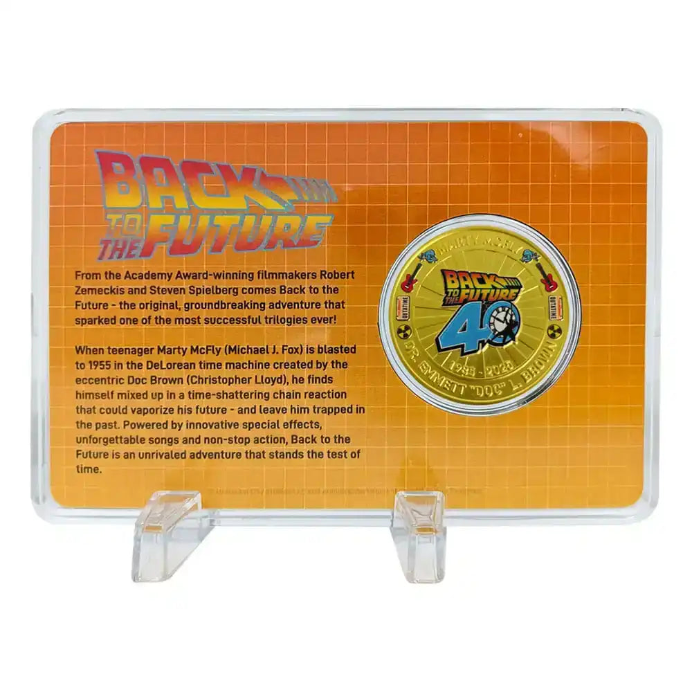 Zurück in die Zukunft Sammelmünze 40th Anniversary Limited Edition - Smalltinytoystore