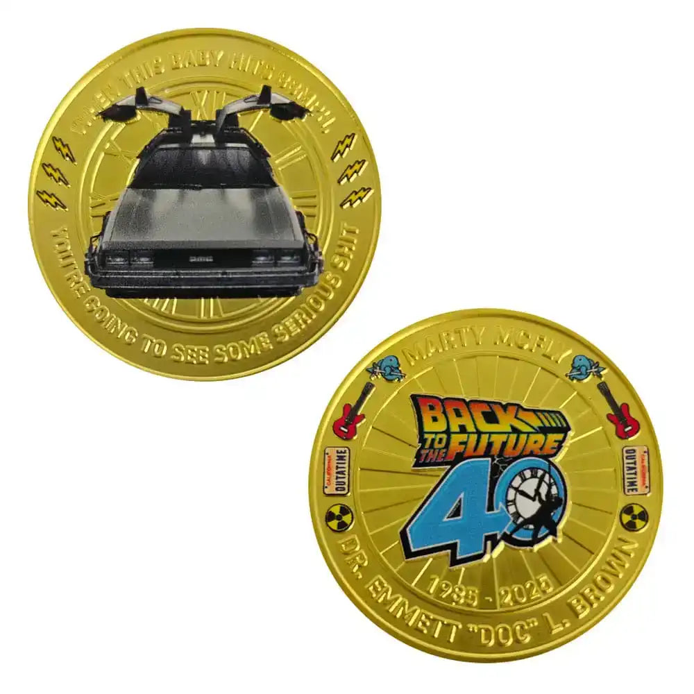 Zurück in die Zukunft Sammelmünze 40th Anniversary Limited Edition - Smalltinytoystore