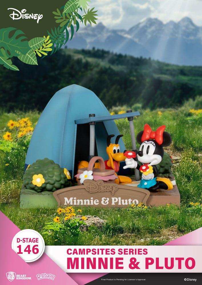 Disney D-Stage Campsite Series PVC Diorama Mini & Pluto 10 cm - Smalltinytoystore