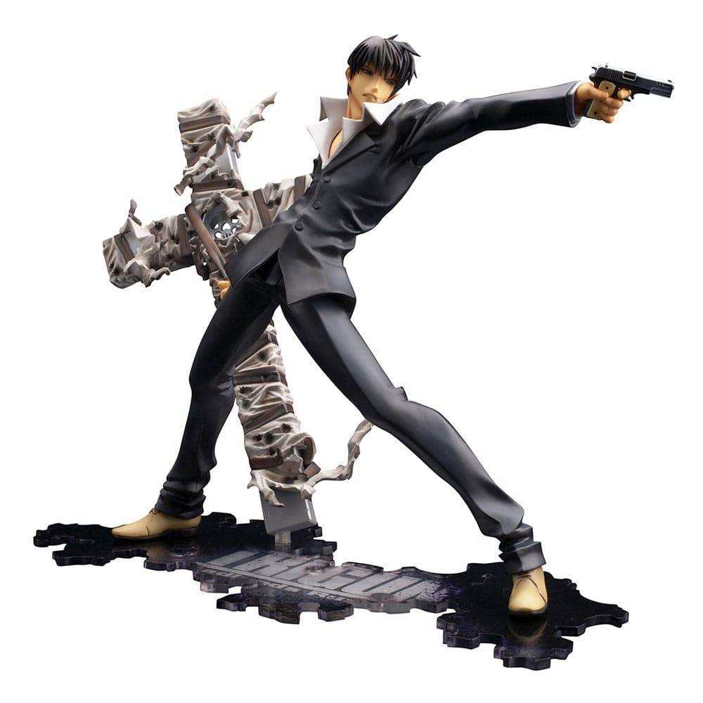Trigun Badlands Rumble ARTFX J Statue 1/8 Nicholas D. Wolfwood Renewal Package Version 20 cm - Smalltinytoystore
