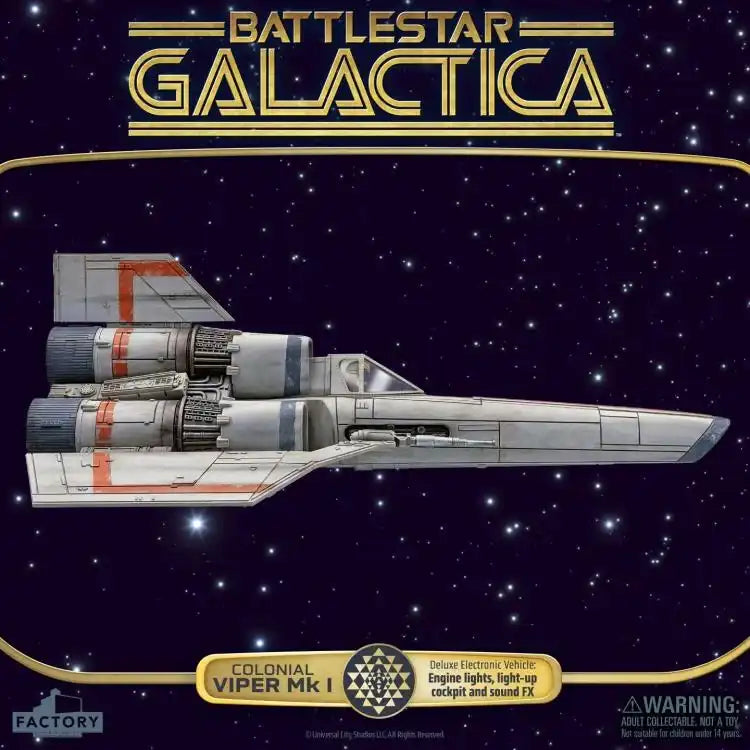 Battlestar Galactica Actionfigur mit Fahrzeug Colonial Viper Mk & Lieutenant Boomer