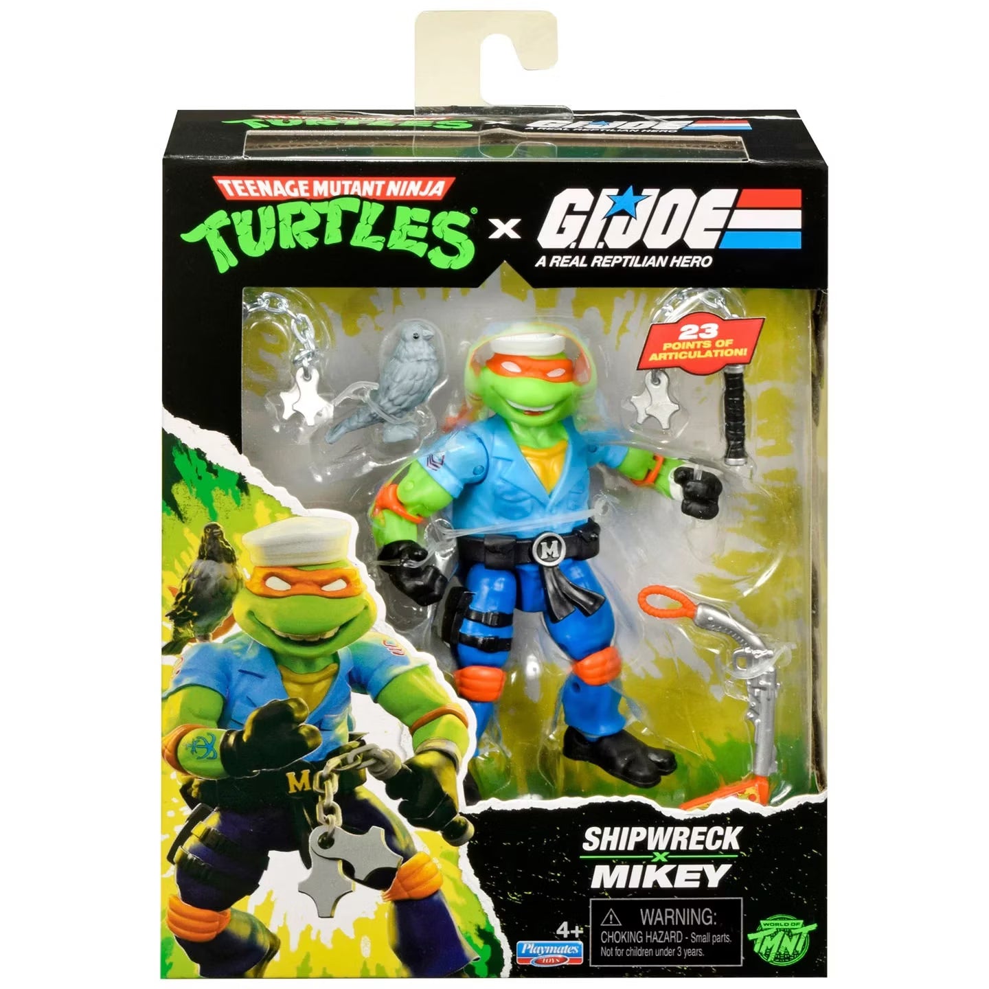 Teenage Mutant Ninja Turtles x G.I. Joe Crossover Classics Actionfigur Michelangelo x Shipwreck 12 cm