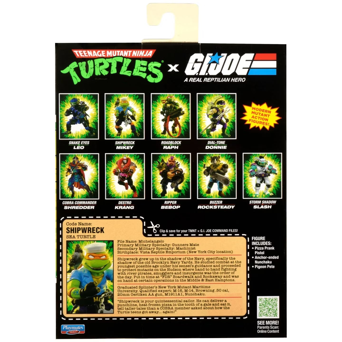 Teenage Mutant Ninja Turtles x G.I. Joe Crossover Classics Actionfigur Michelangelo x Shipwreck 12 cm