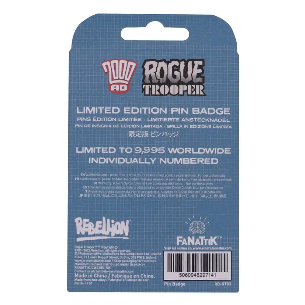 2000 AD Ansteck-Pin Rogue Trooper GI Limited Edition - Smalltinytoystore