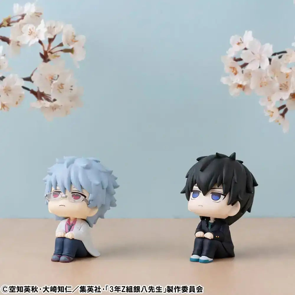 3-Z Ginpachi Sensei Look Up PVC Statue Ginpachi Sakata & Toshiro Hijikata Set (with gift) 11 cm - Smalltinytoystore