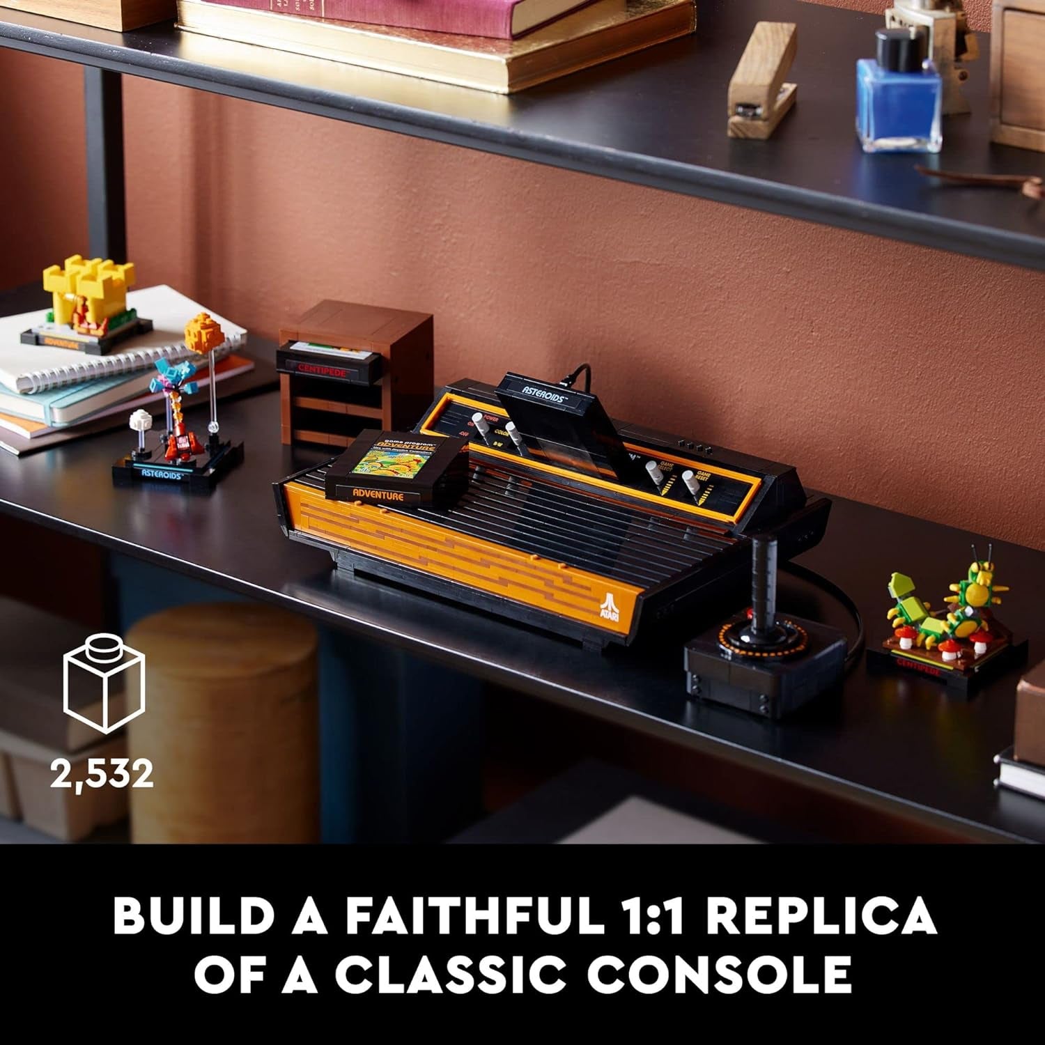 LEGO Icons Atari 2600 Bauset 10306 - Retro Videospielkonsole Und Gaming Cartridge Repliken, Mit Minifigur Und Joystick, Nostalgisches 80Er Jahre Geschenk Für Gamer Und Erwachsene