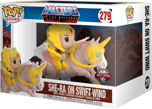 Masters of the Universe POP! Rides Deluxe Vinyl Figur She-Ra on Swift Wind 9 cm