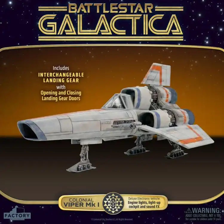 Battlestar Galactica Actionfigur mit Fahrzeug Colonial Viper Mk & Lieutenant Boomer