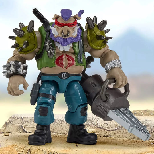 Teenage Mutant Ninja Turtles x G.I. Joe Crossover Classics Actionfigur Bebop x Dreadnok Ripper 12 cm
