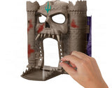 Masters of the Universe Movie Spielset Battle for Eternia Schloss Grayskull und Snake Mountain, Knochenthron mit Skeletor-Figur