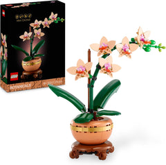 LEGO Botanicals Mini-Orchidee - Kunstblumen Set - Deko Fürs Wohnzimmer Oder Büro - Geschenk Für Frauen Und Männer - Künstliche Pflanzen - Bauset Für Erwachsene 10343