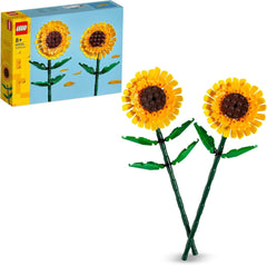 LEGO Sonnenblumen, Set Mit Kunstblumen Für Kinder Ab 8 Jahren, Optimal Als Kinderzimmer-Deko Oder Blumenstrauß, Geschenk Für Jugendliche Mädchen Und Jungen, Botanical Collection 40524