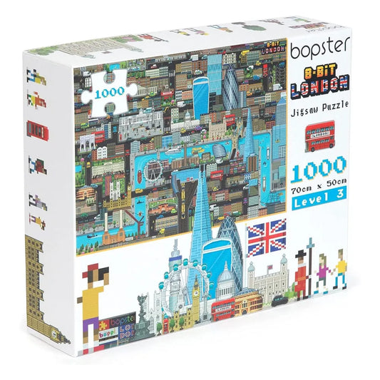8-Bit Pixel Puzzle London Level 3 1000 Teile - Smalltinytoystore