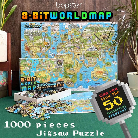 8-Bit Pixel Puzzle World Level 3 1000 Teile - Smalltinytoystore