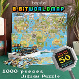 8-Bit Pixel Puzzle World Level 3 1000 Teile - Smalltinytoystore