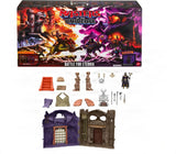 Masters of the Universe Movie Spielset Battle for Eternia Schloss Grayskull und Snake Mountain, Knochenthron mit Skeletor-Figur