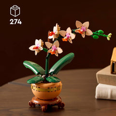 LEGO Botanicals Mini-Orchidee - Kunstblumen Set - Deko Fürs Wohnzimmer Oder Büro - Geschenk Für Frauen Und Männer - Künstliche Pflanzen - Bauset Für Erwachsene 10343