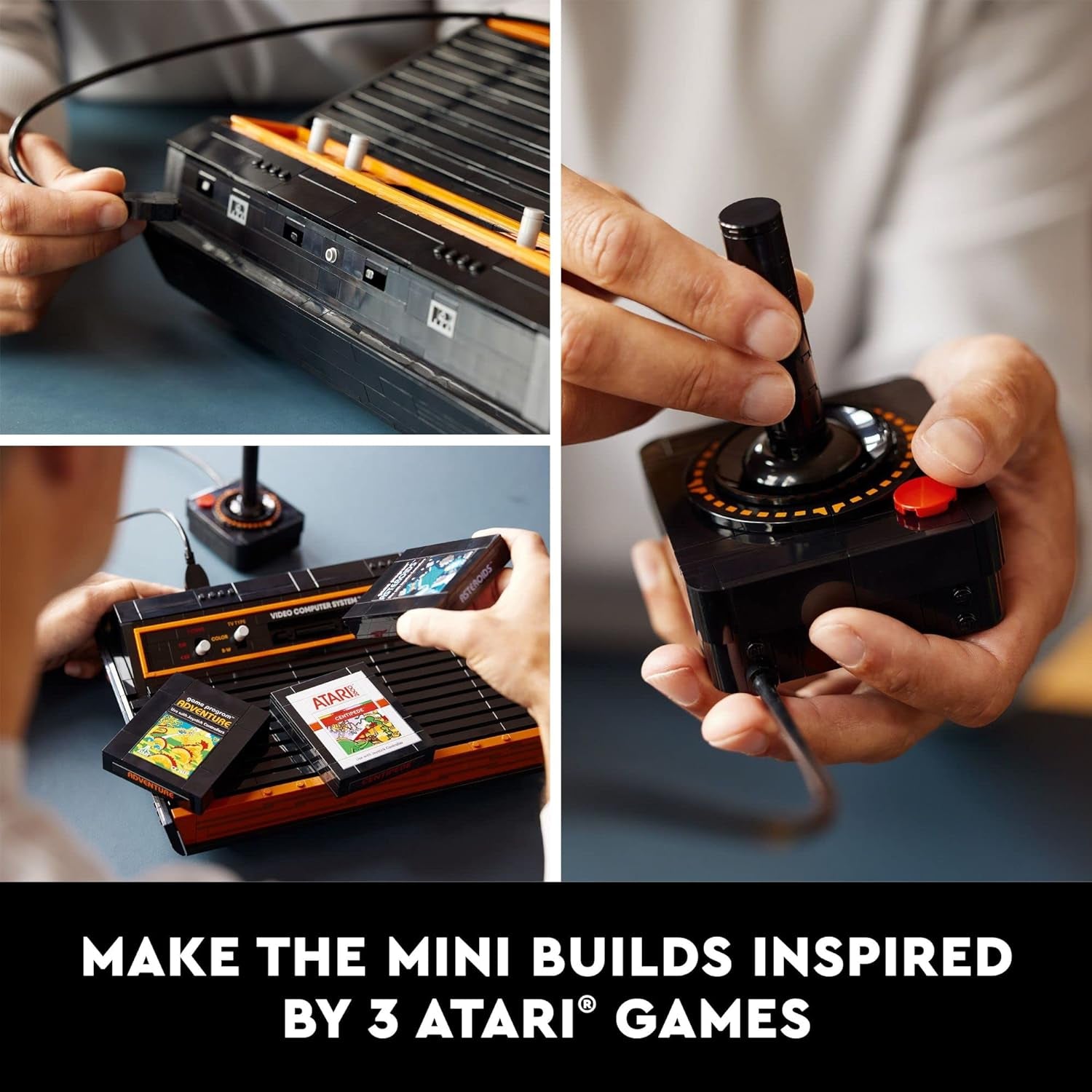 LEGO Icons Atari 2600 Bauset 10306 - Retro Videospielkonsole Und Gaming Cartridge Repliken, Mit Minifigur Und Joystick, Nostalgisches 80Er Jahre Geschenk Für Gamer Und Erwachsene