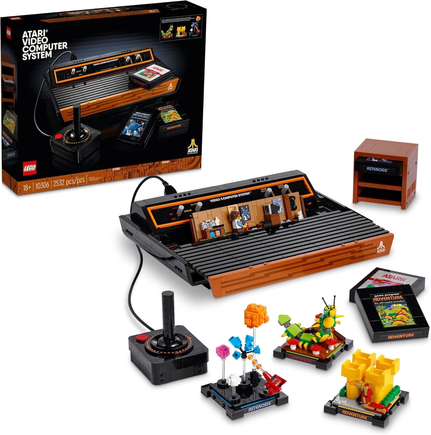 LEGO Icons Atari 2600 Bauset 10306 - Retro Videospielkonsole Und Gaming Cartridge Repliken, Mit Minifigur Und Joystick, Nostalgisches 80Er Jahre Geschenk Für Gamer Und Erwachsene