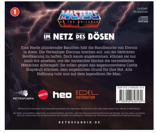 Masters of the Universe Hörspiel-CD Folge 1: Im Netz des Bösen *Deutsche Version*