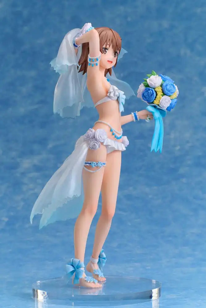 A Certain Scientific Railgun T PVC Statue 1/7 Mikoto Misaka Wedding Swimsuit Ver. 25 cm - Smalltinytoystore
