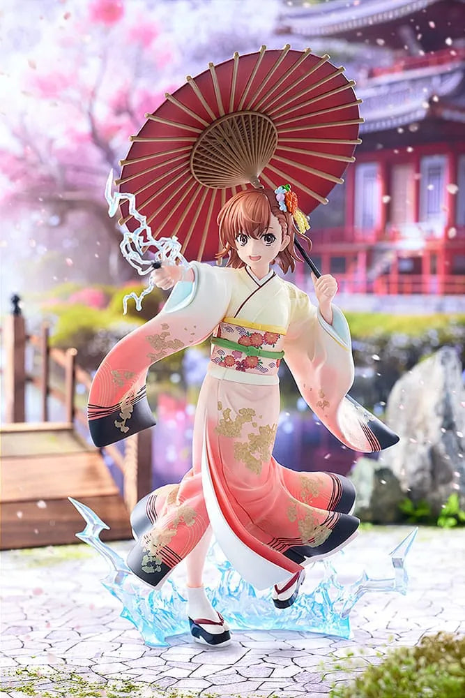 A Certain Scientific Railgun T Statue 1/7 Mikoto Misaka Furisode Kimono Ver. 28 cm - Smalltinytoystore