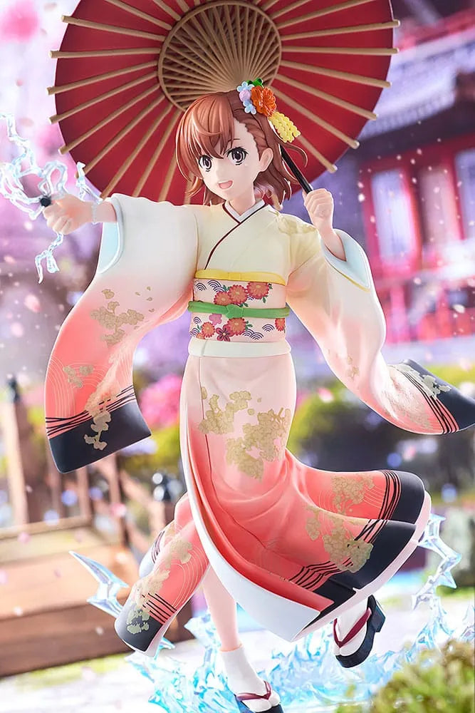 A Certain Scientific Railgun T Statue 1/7 Mikoto Misaka Furisode Kimono Ver. 28 cm - Smalltinytoystore