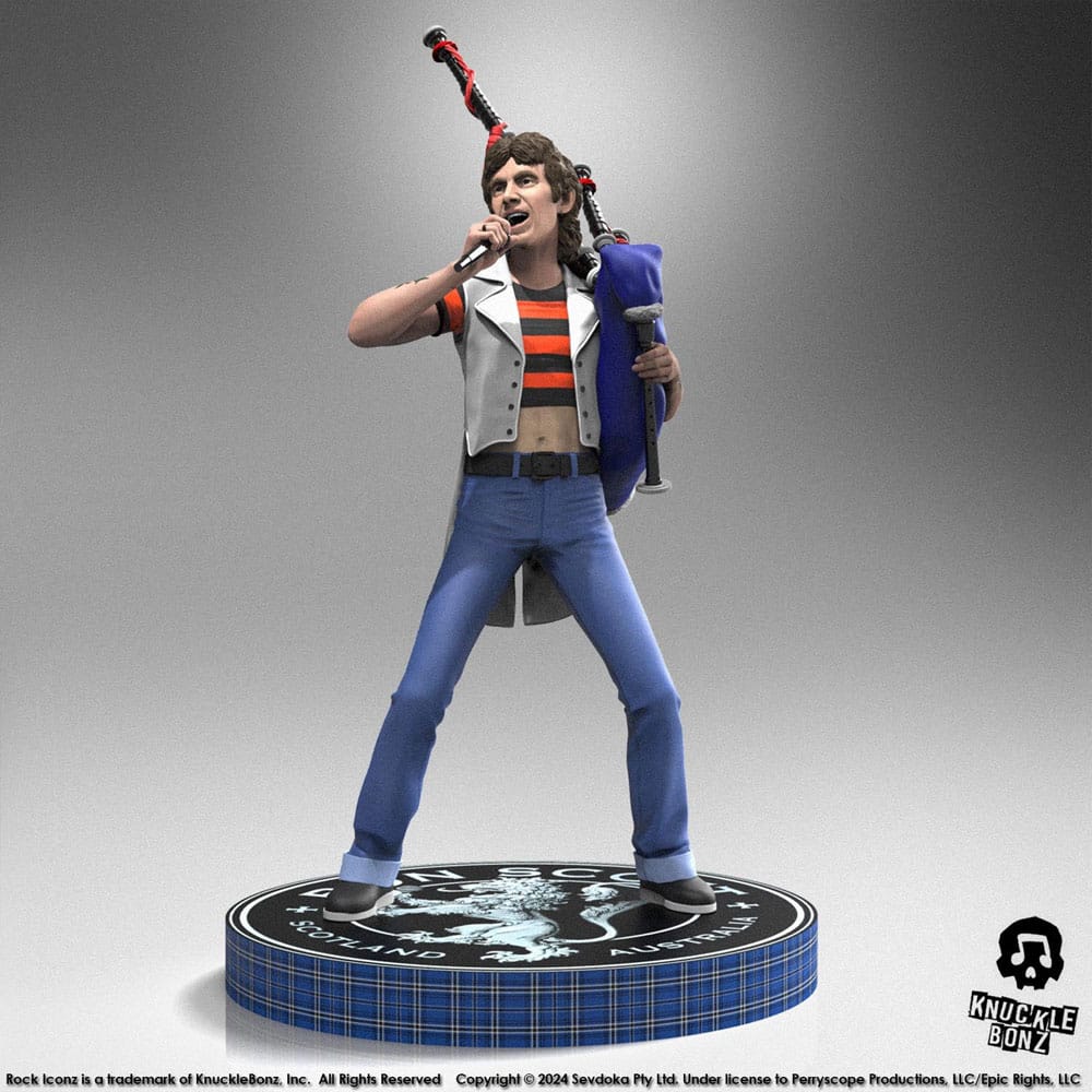 AC/DC Rock Iconz Statue Bon Scott II 24 cm - Smalltinytoystore