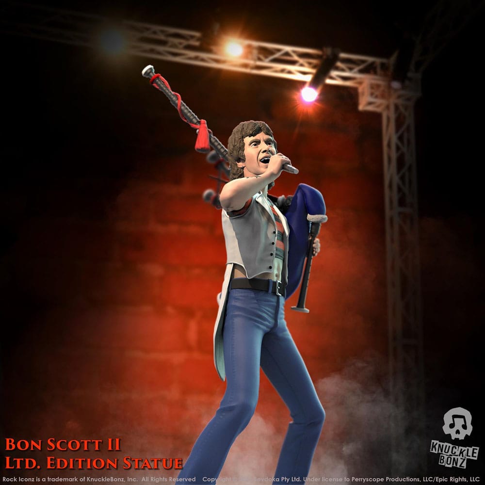 AC/DC Rock Iconz Statue Bon Scott II 24 cm - Smalltinytoystore