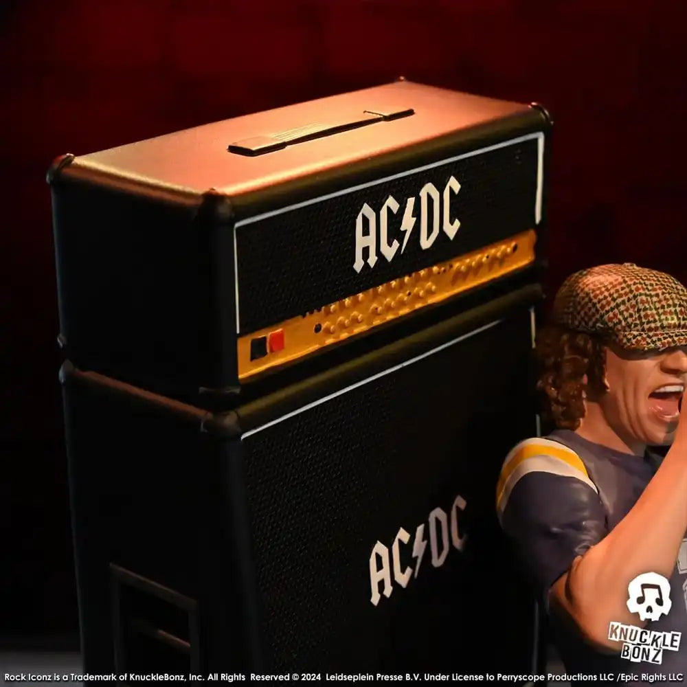 AC/DC Rock Iconz Statue Brian Johnson 23 cm - Smalltinytoystore