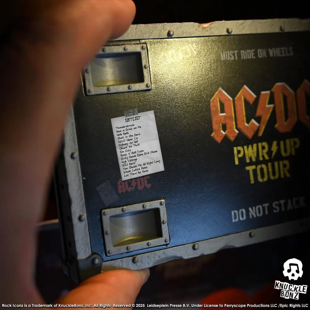 AC/DC Rock Ikonz On Tour Statue PWR UP Tour Road Case - Smalltinytoystore