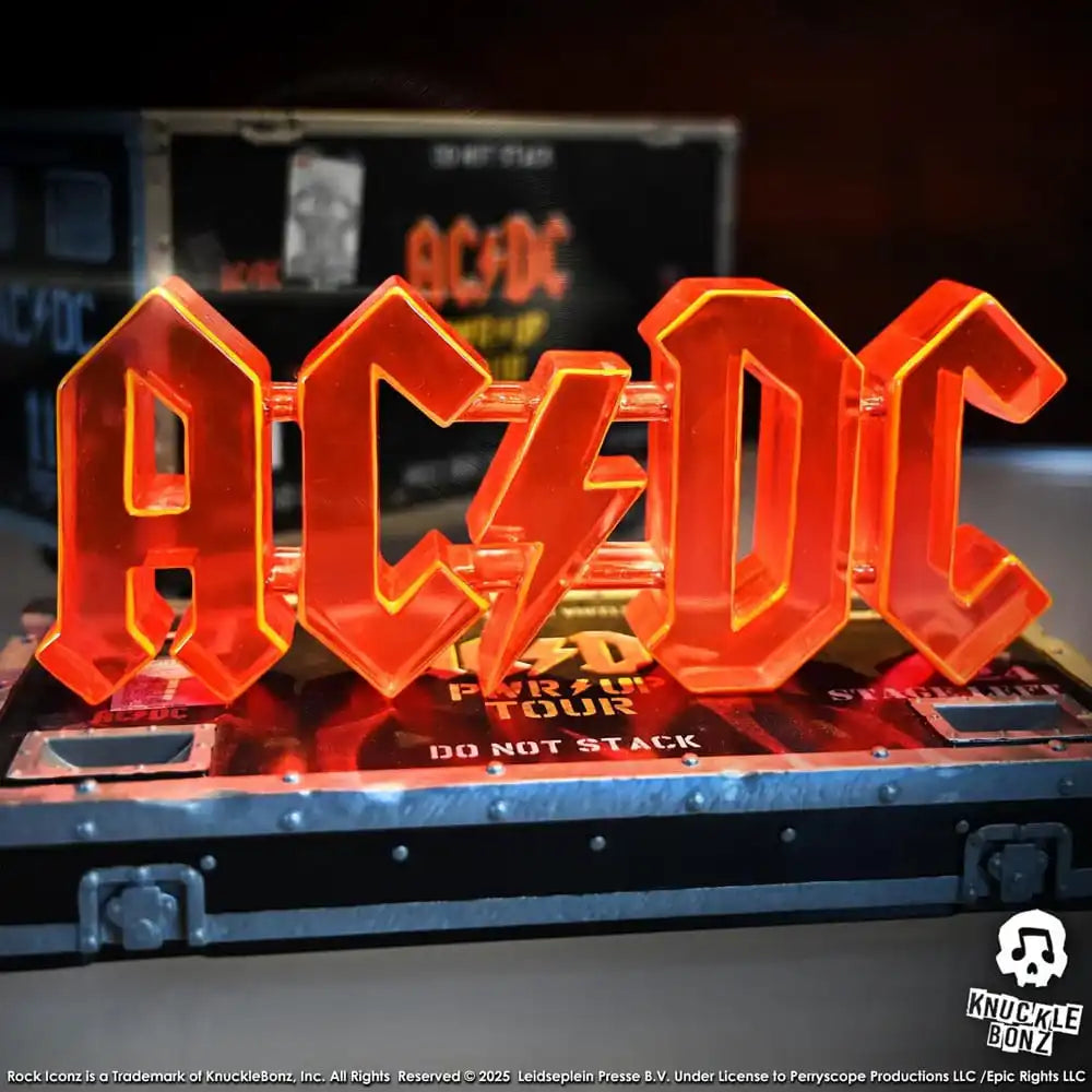 AC/DC Rock Ikonz On Tour Statue PWR UP Tour Road Case - Smalltinytoystore