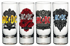 AC/DC Schnapsgläser 4er-Pack Black Ice - Smalltinytoystore