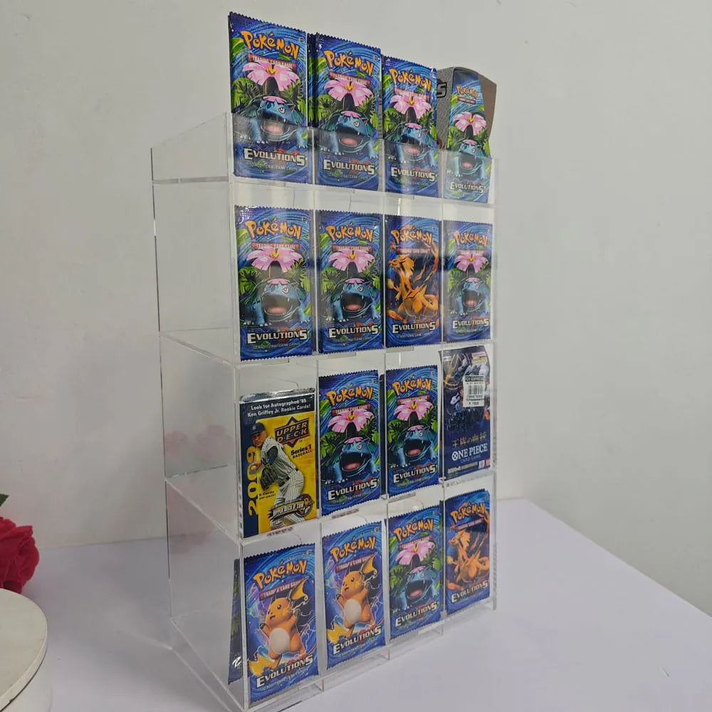 Acryl Verkaufsdisplay / Thekendisplay für Trading Card Booster Packs - Smalltinytoystore