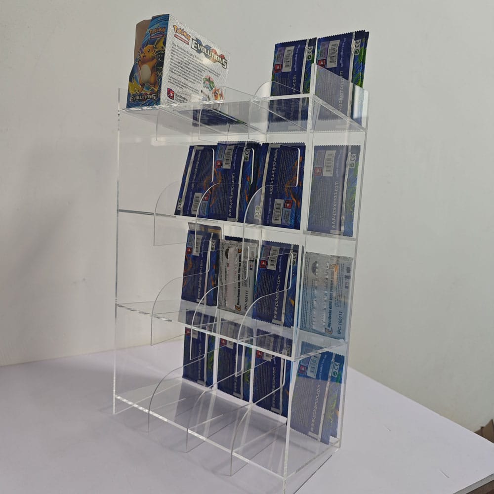Acryl Verkaufsdisplay / Thekendisplay für Trading Card Booster Packs - Smalltinytoystore