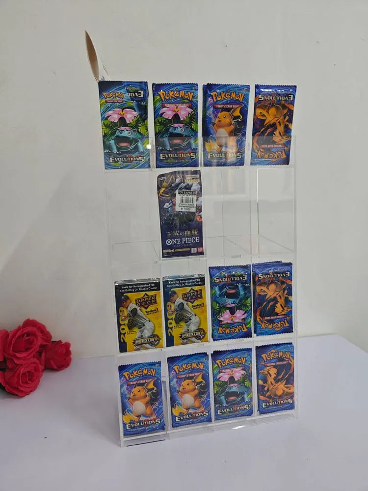 Acryl Verkaufsdisplay / Thekendisplay für Trading Card Booster Packs - Smalltinytoystore