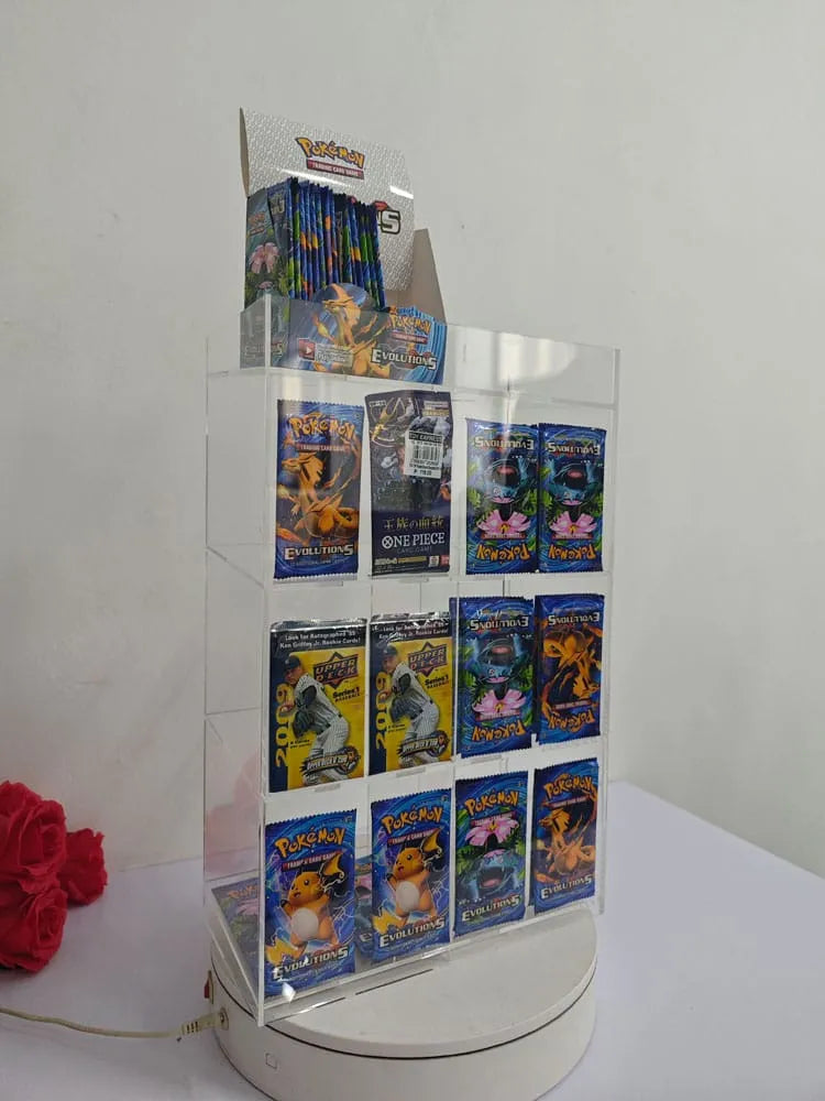 Acryl Verkaufsdisplay / Thekendisplay für Trading Card Booster Packs - Smalltinytoystore