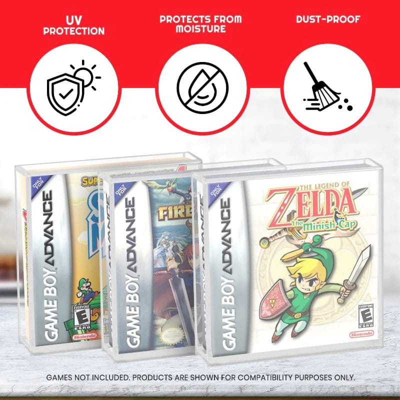 Acrylgehäuse 2er-Pack für Gameboy/Gameboy Advance Spiele - Smalltinytoystore