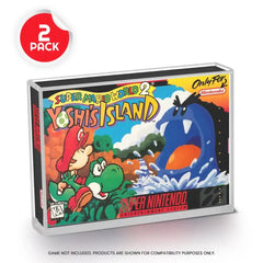 Acrylgehäuse 2er-Pack für SNES/N64 Spiele - Smalltinytoystore