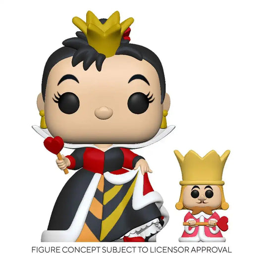 Alice im Wunderland POP! & Buddy Vinyl Figur Queen w/King 9 cm - Smalltinytoystore