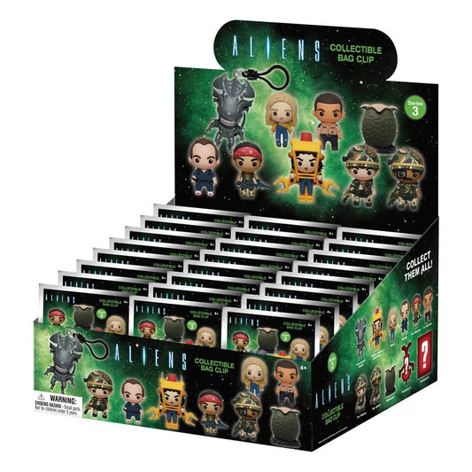 Alien 3D PVC-Taschenanhänger Serie 3 Display (24) - Smalltinytoystore