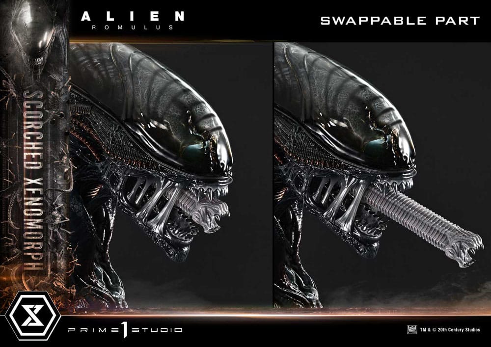 Alien: Romulus Museum Masterline XL Statue 1/3 Scorched Xenomorph 98 cm - Smalltinytoystore