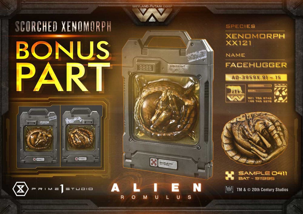Alien: Romulus Museum Masterline XL Statue 1/3 Scorched Xenomorph Deluxe Bonus Version 98 cm - Smalltinytoystore