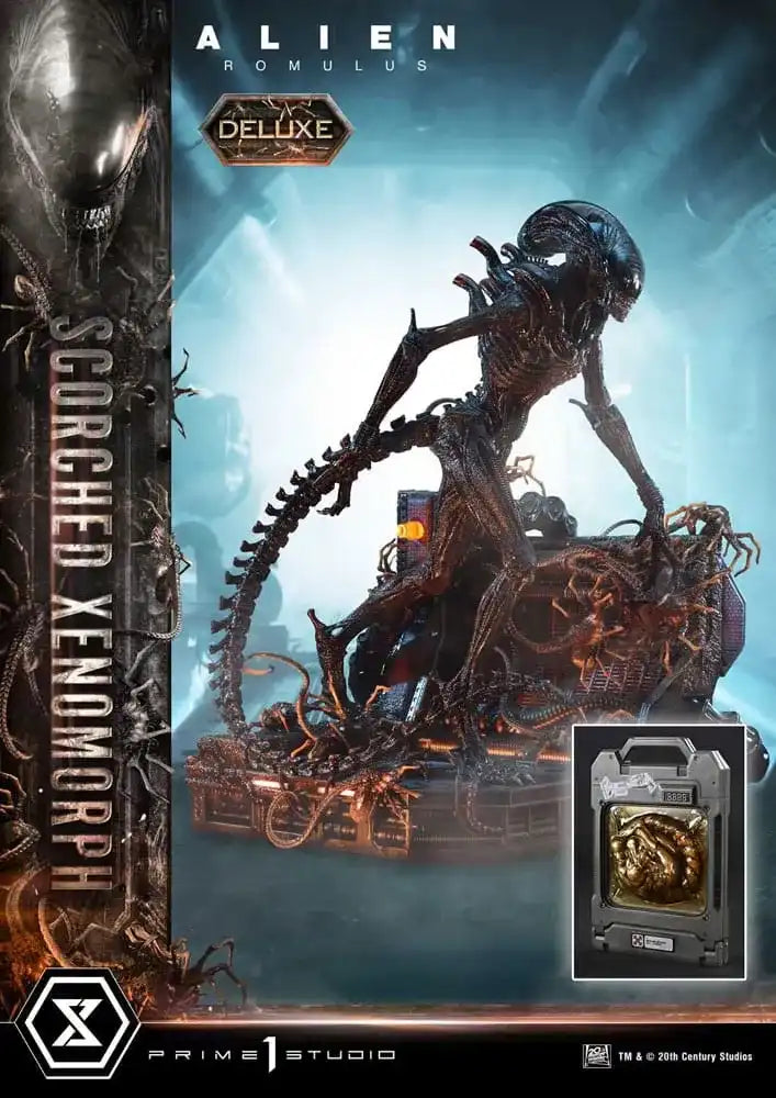 Alien: Romulus Museum Masterline XL Statue 1/3 Scorched Xenomorph Deluxe Bonus Version 98 cm - Smalltinytoystore